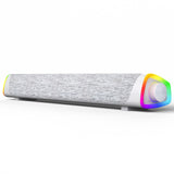 SOULION R30 Plus Computer Speakers, Wired USB Powered Bluetooth V5.3 PC Sound Bar, Colorful RGB Lights with Switch Button, Surround Sound Portable Computer SoundBar Speaker for Desktop Laptop Phone